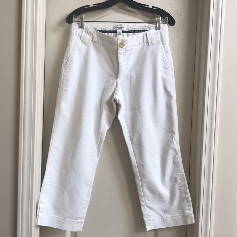 White dress capri pants